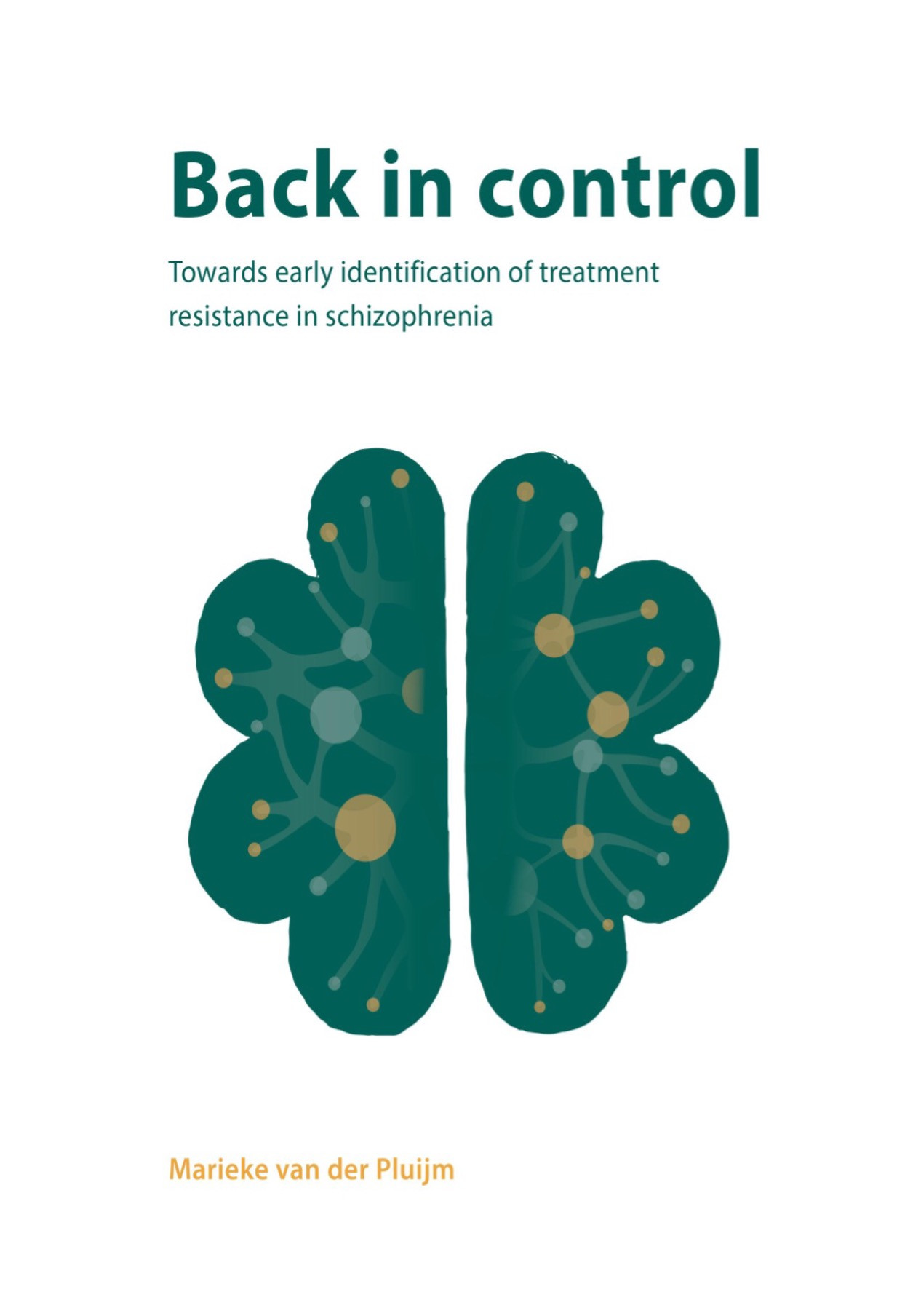 Back in control: Towards early identification of treatment resistance in schizophrenia door Marieke van der Pluijm